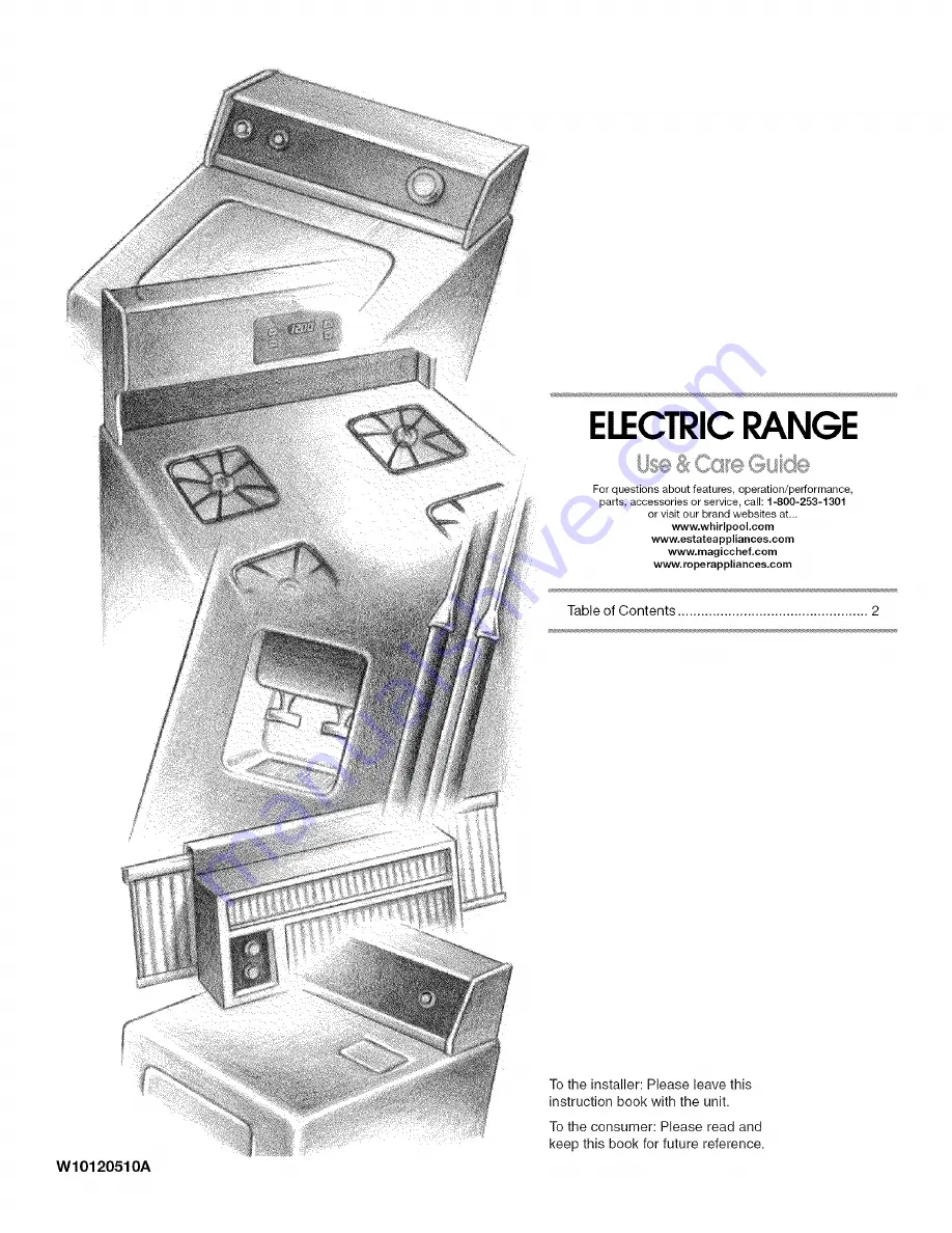 Estate FES355TB0 Use & Care Manual Download Page 1