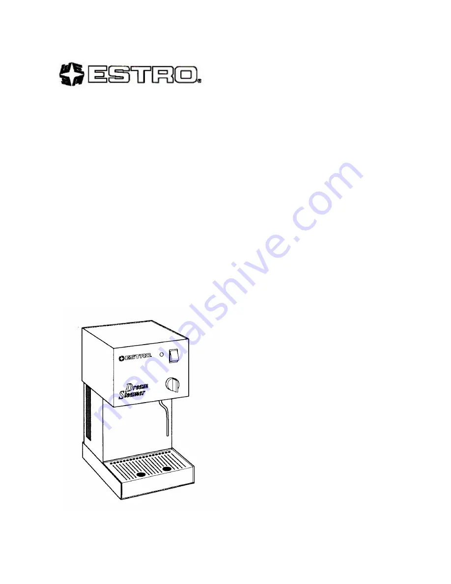 Estro DREAM STEAMER Instructions For Installation And Use Manual Download Page 1