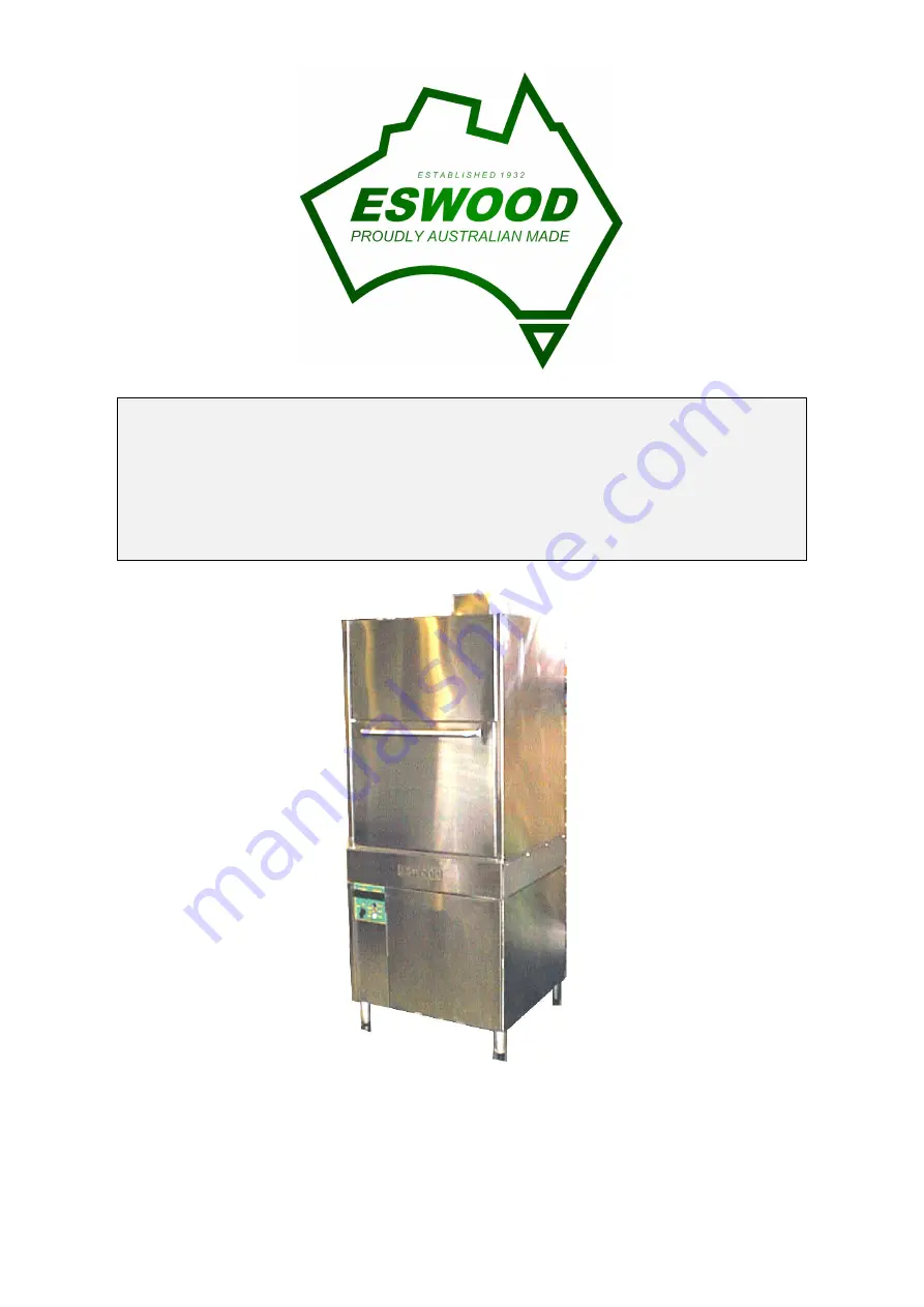 Eswood UT-20 Series Equipment Manual Download Page 1