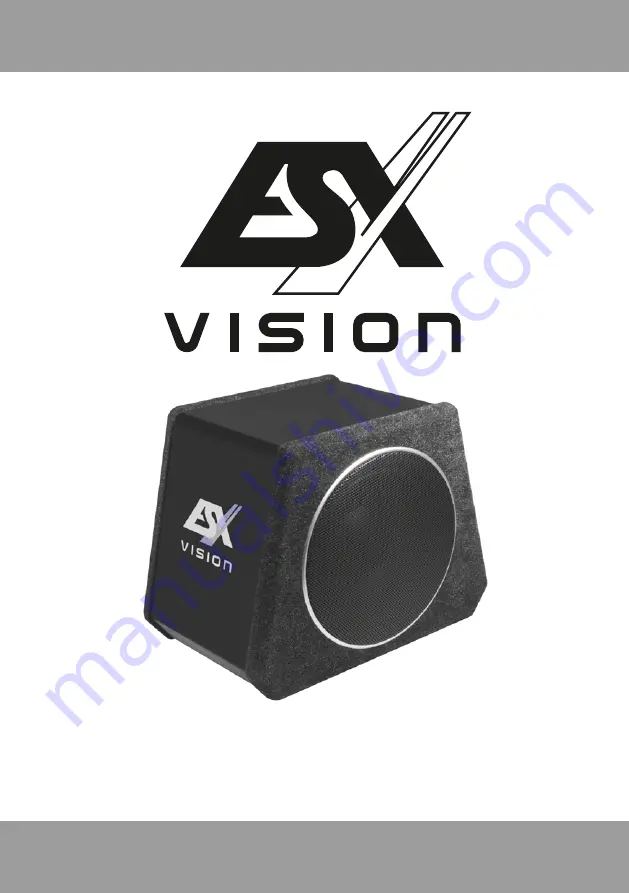 ESX VISION V800A Скачать руководство пользователя страница 1