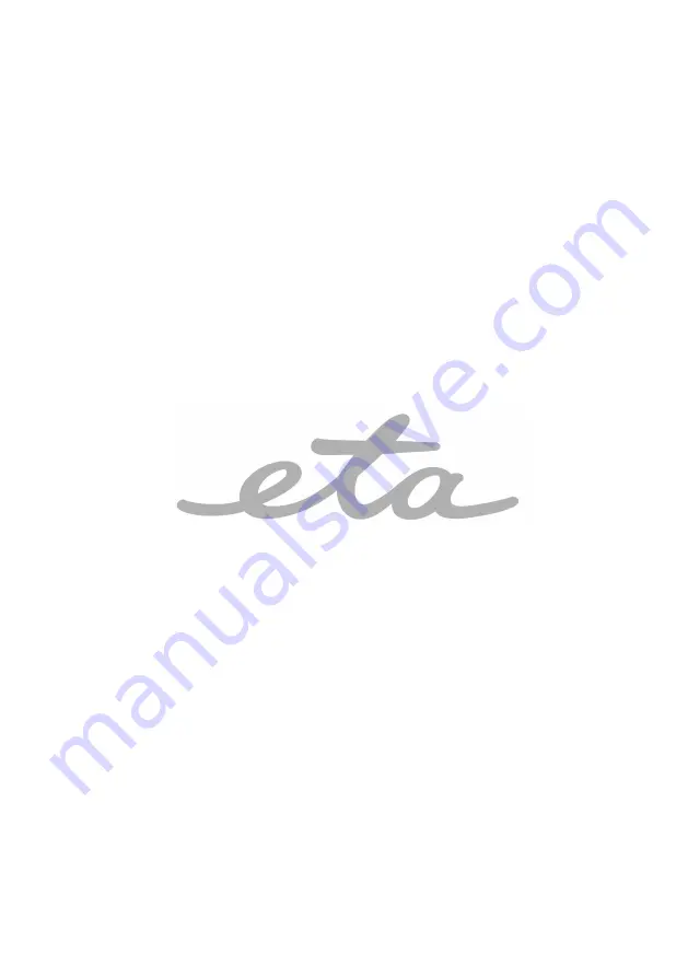 eta aqua care+ 1708 Instructions For Use Manual Download Page 44