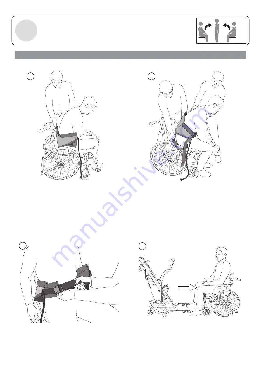 Etac Molift RgoSling StandUp User Manual Download Page 58