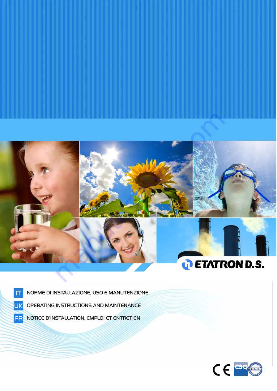 ETATRON D.S. eOne PLUS Operatinginstructions And Maintenance Download Page 1