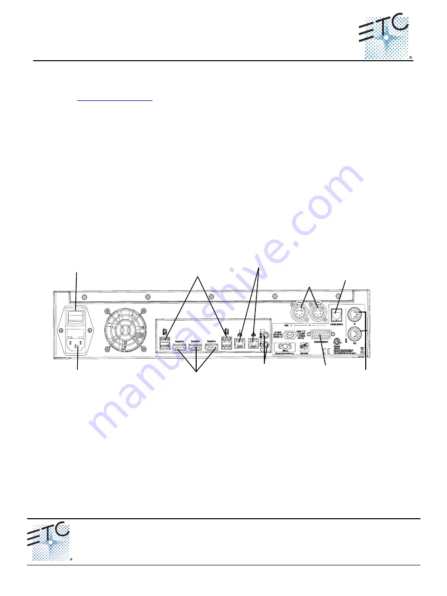 ETC Eos Remote Processor Unit 3 Setup Manual Download Page 1