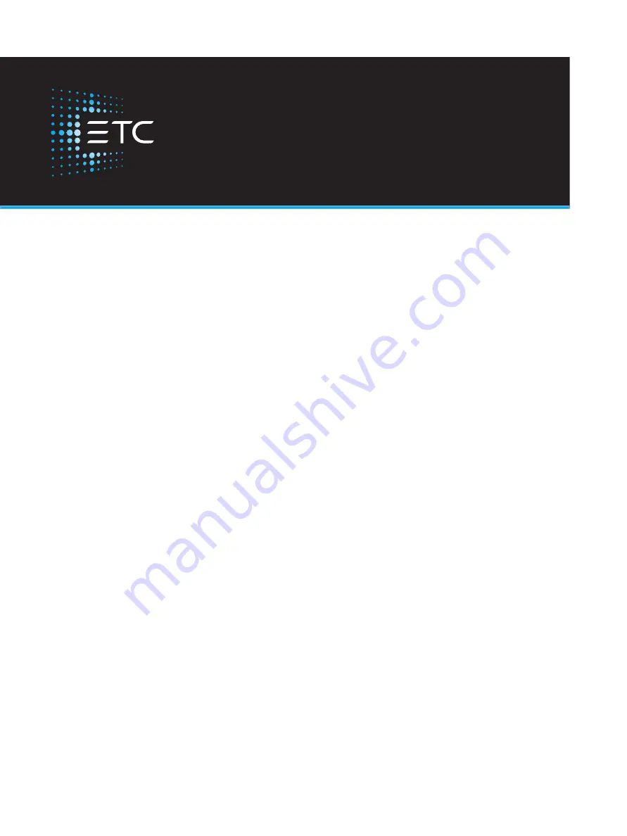 ETC fos/4 Series User Manual Download Page 1