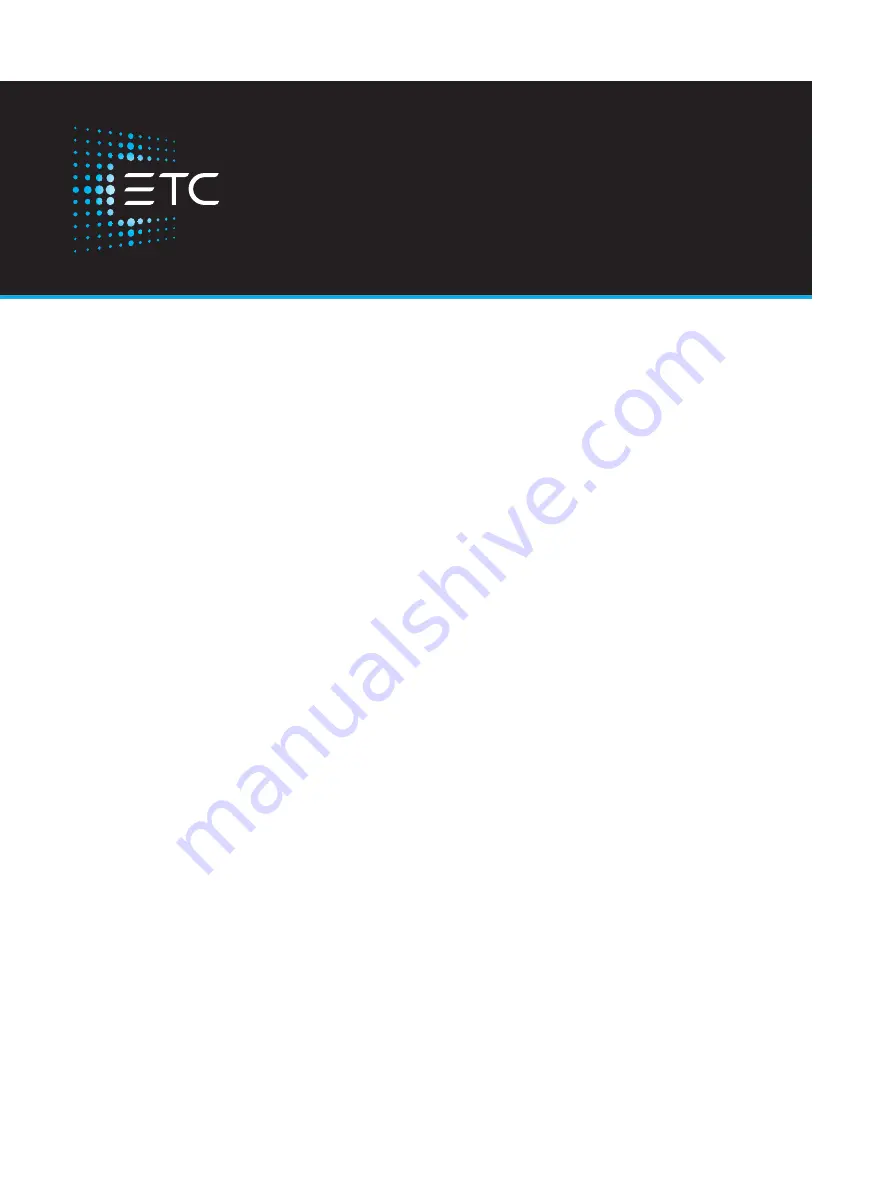 ETC Sensor3 Retro-Fit Manual Download Page 1