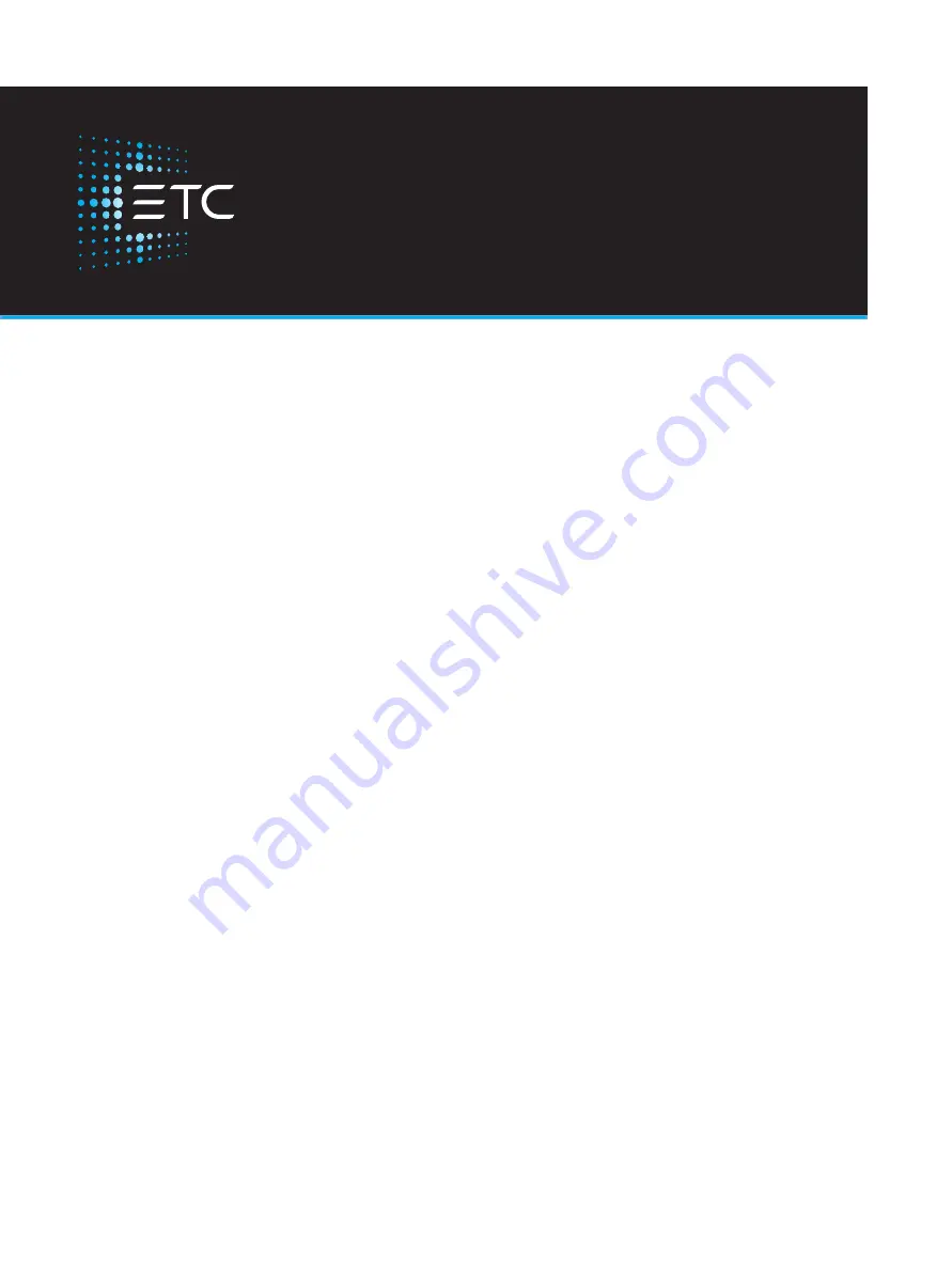 ETC Unison AX Series Installation Manual Download Page 1