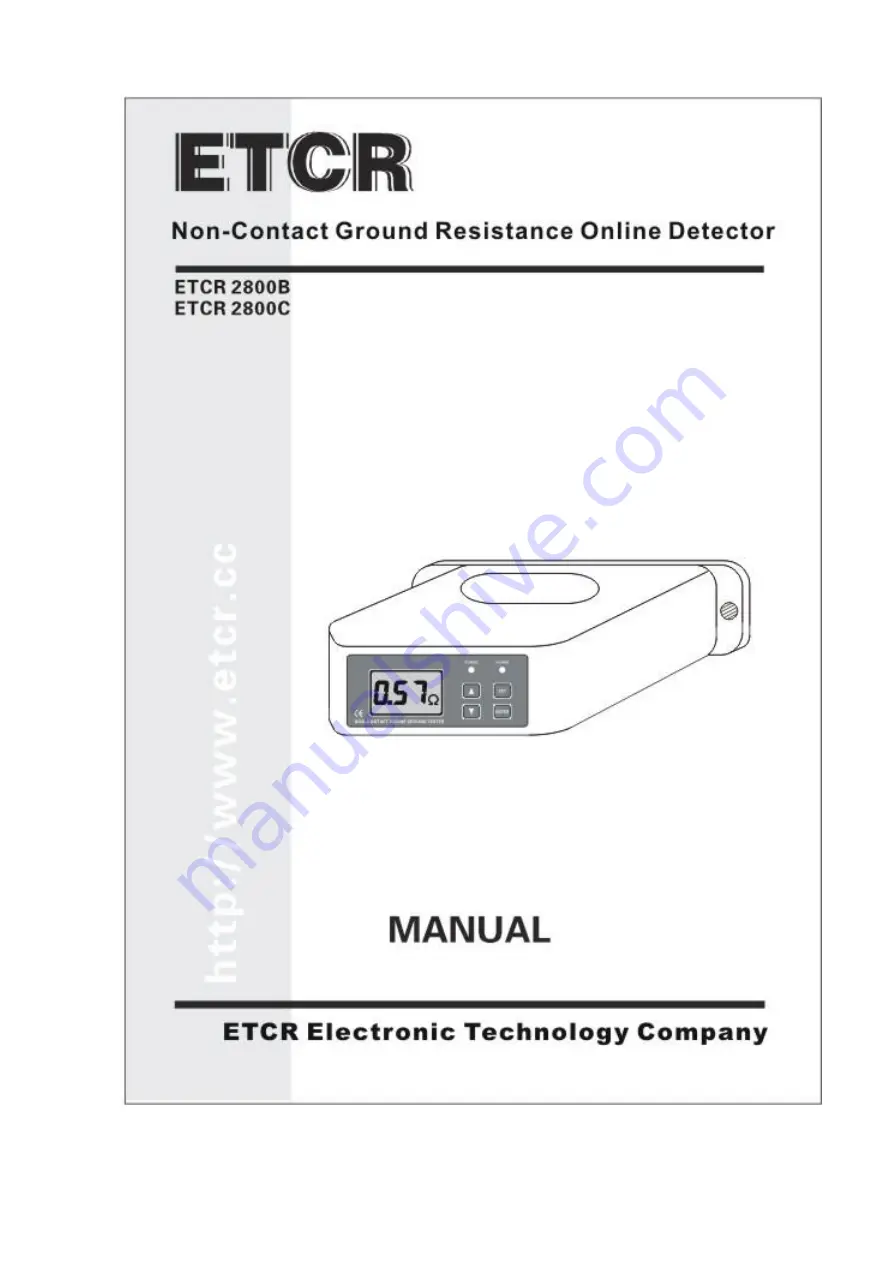 ETCR 2800B Скачать руководство пользователя страница 1