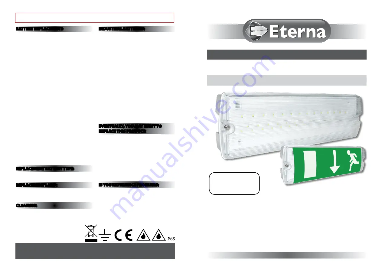 Eterna EMLED3M Installation Instructions Download Page 1