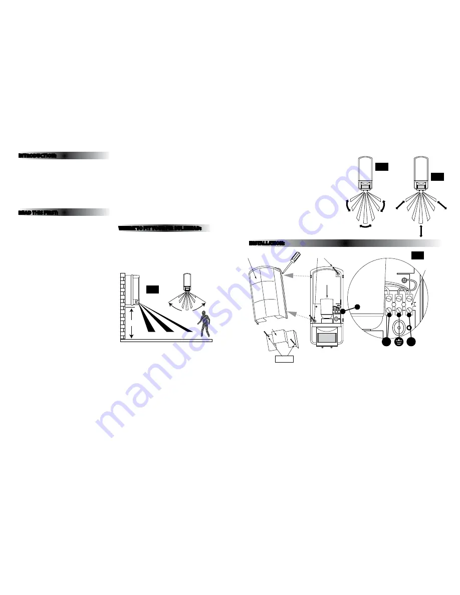 Eterna PIR80BK Installation Instructions Download Page 2