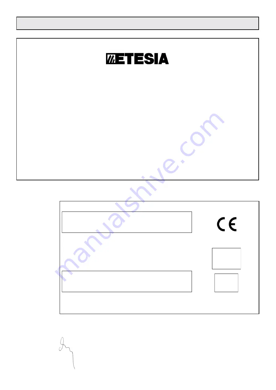 Etesia PABCTS User Manual Download Page 20