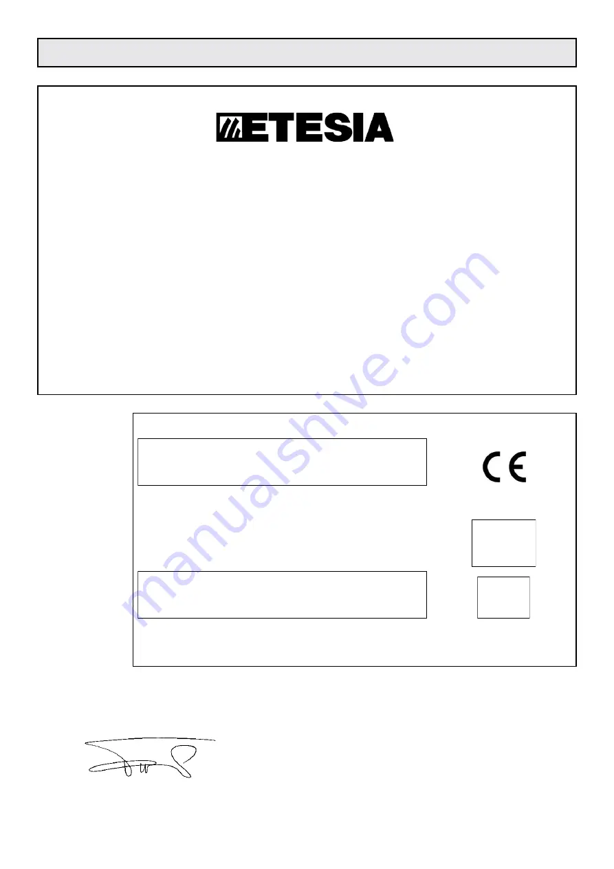 Etesia VECS User Manual Download Page 18