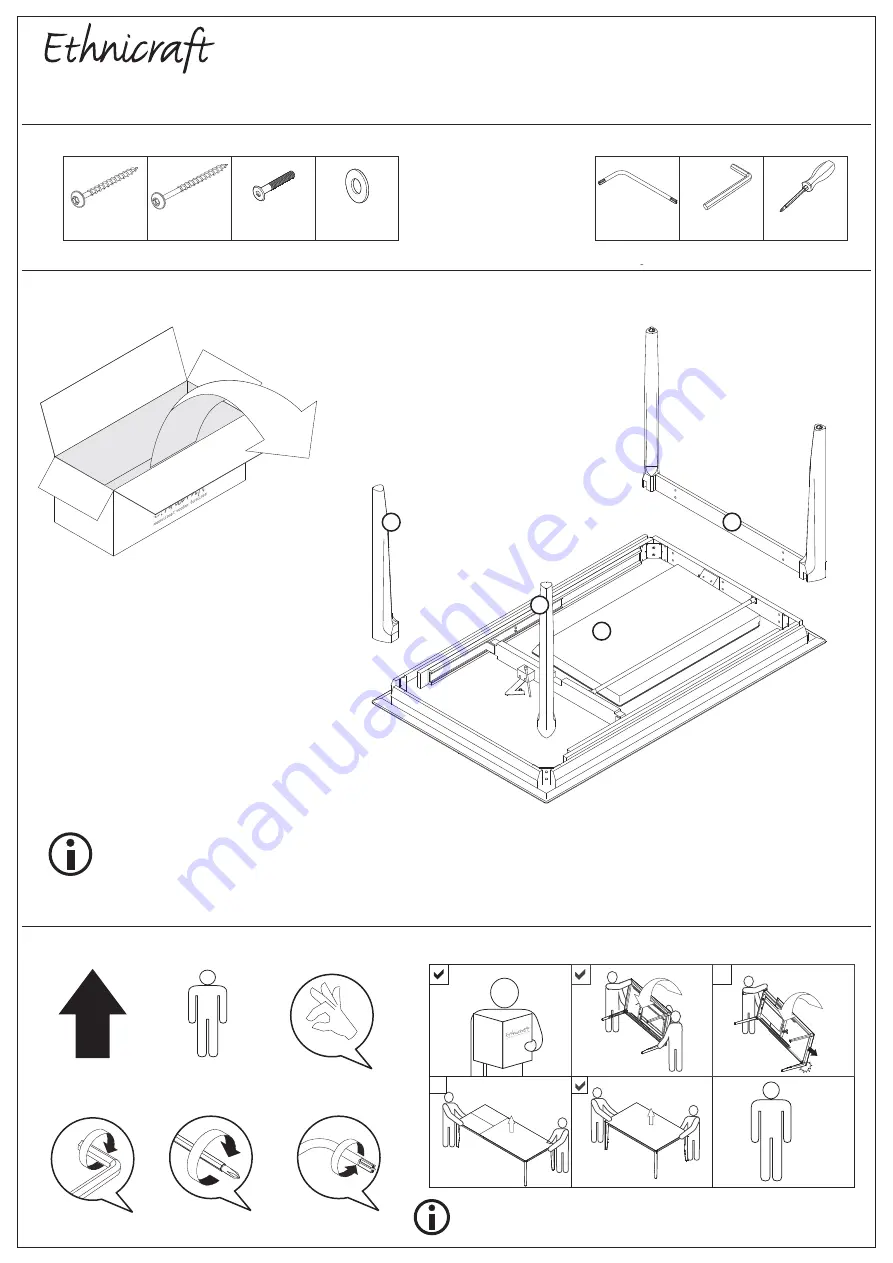 Ethnicraft OAK BOK Assembly Instructions Download Page 1