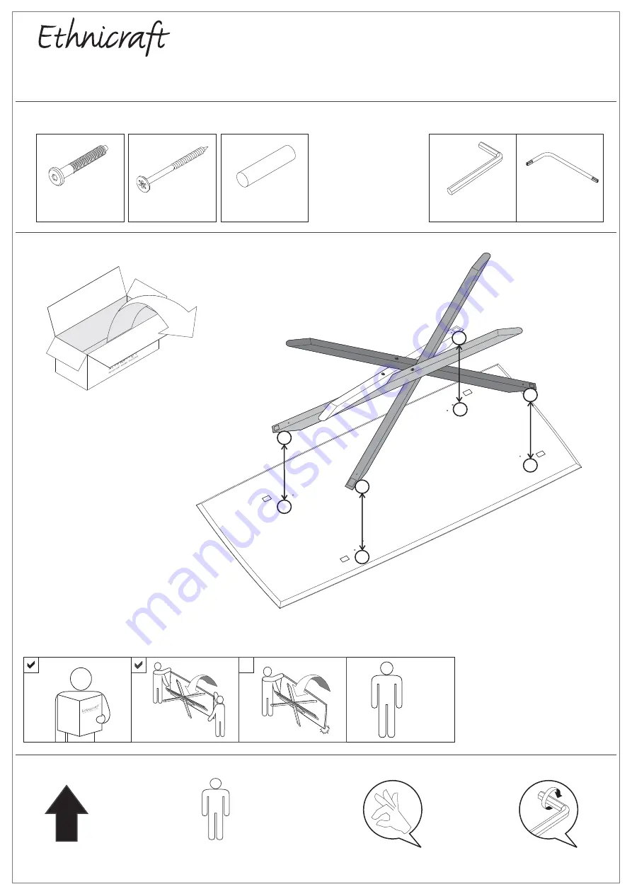 Ethnicraft OAK MIKADO Assembly Instruction Download Page 1