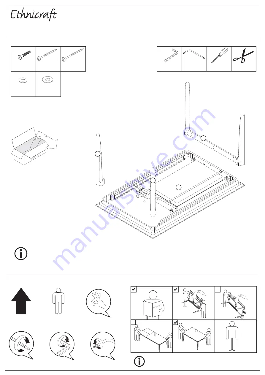 Ethnicraft Teak Bok Assembly Instructions Download Page 1