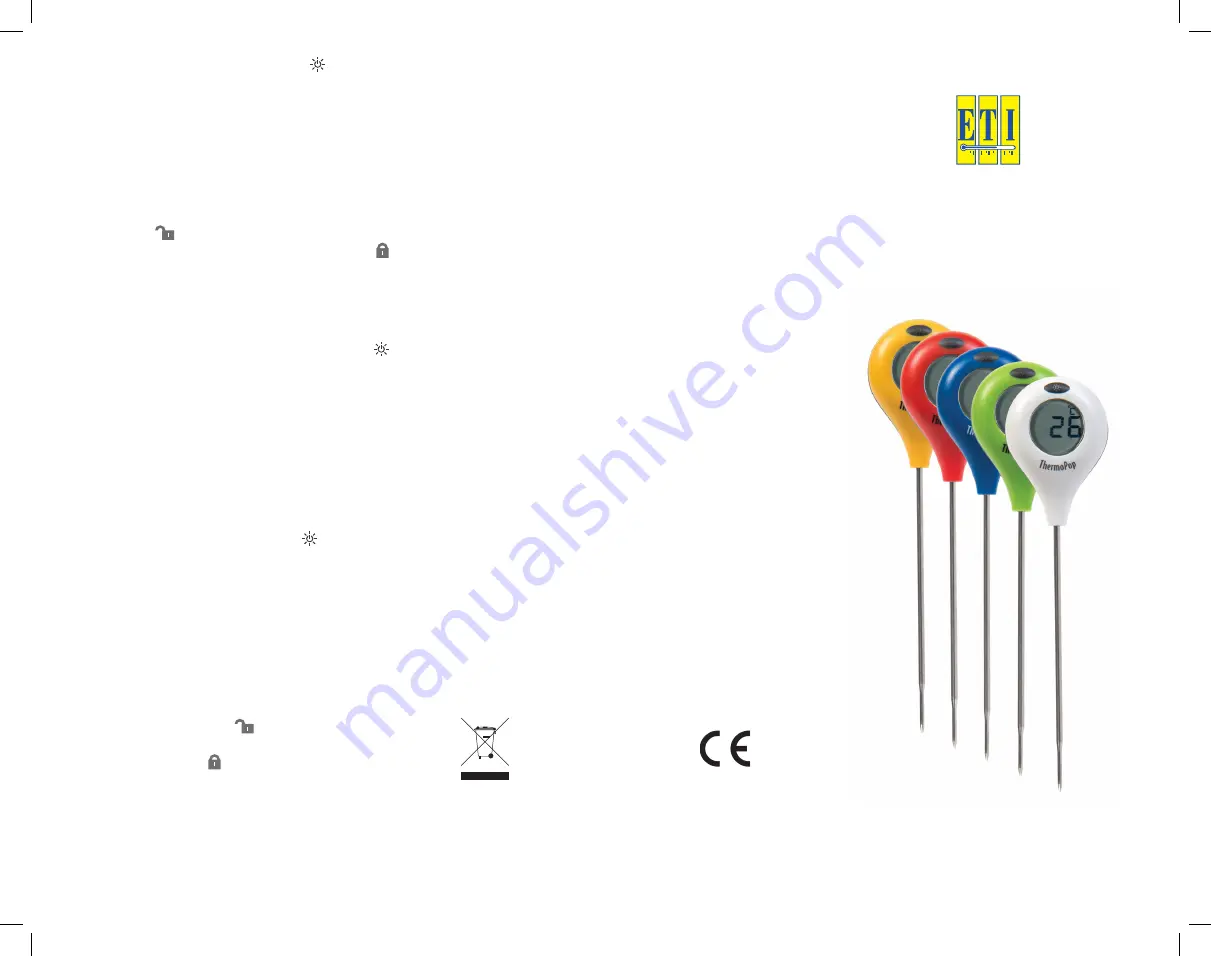 ETI ThermoPop Operating Instructions Download Page 1