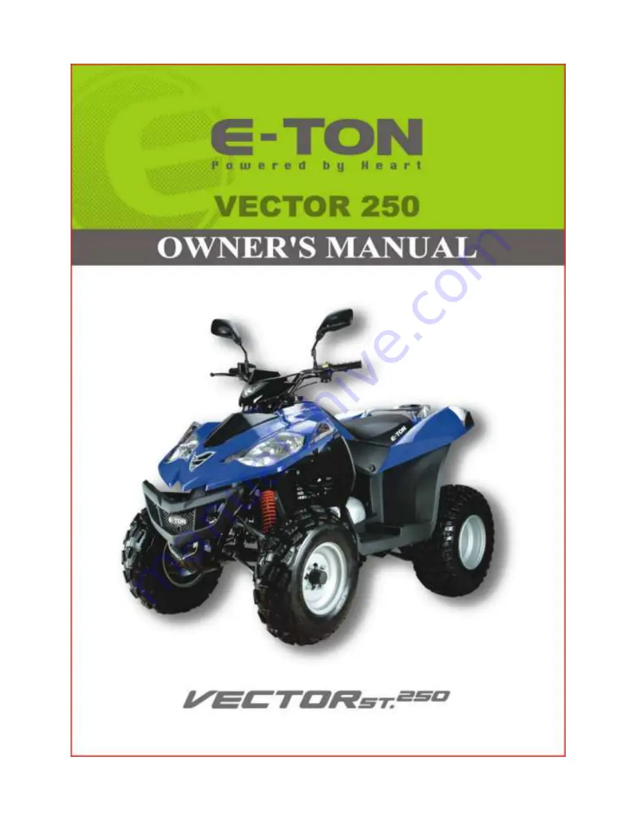 Eton ATV8E - SERVICE Скачать руководство пользователя страница 1