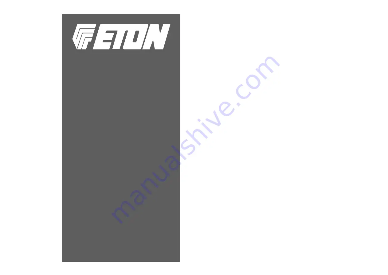 Eton RSX 160 Installation & Operation Manual Download Page 1