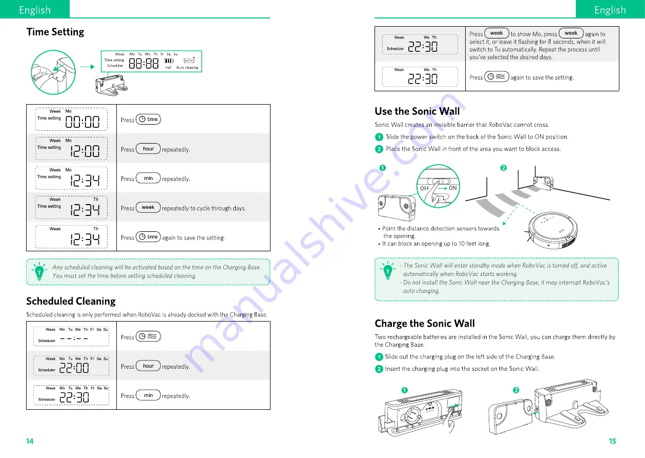 EUFY ROBOVAC 20 Owner'S Manual Download Page 9