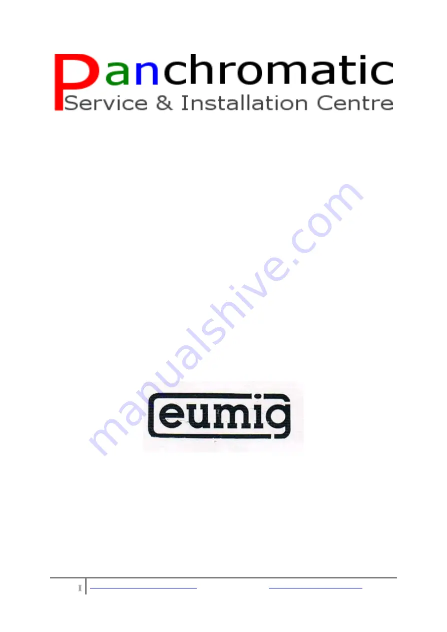 Eumig Automatic P8 User Manual Download Page 1