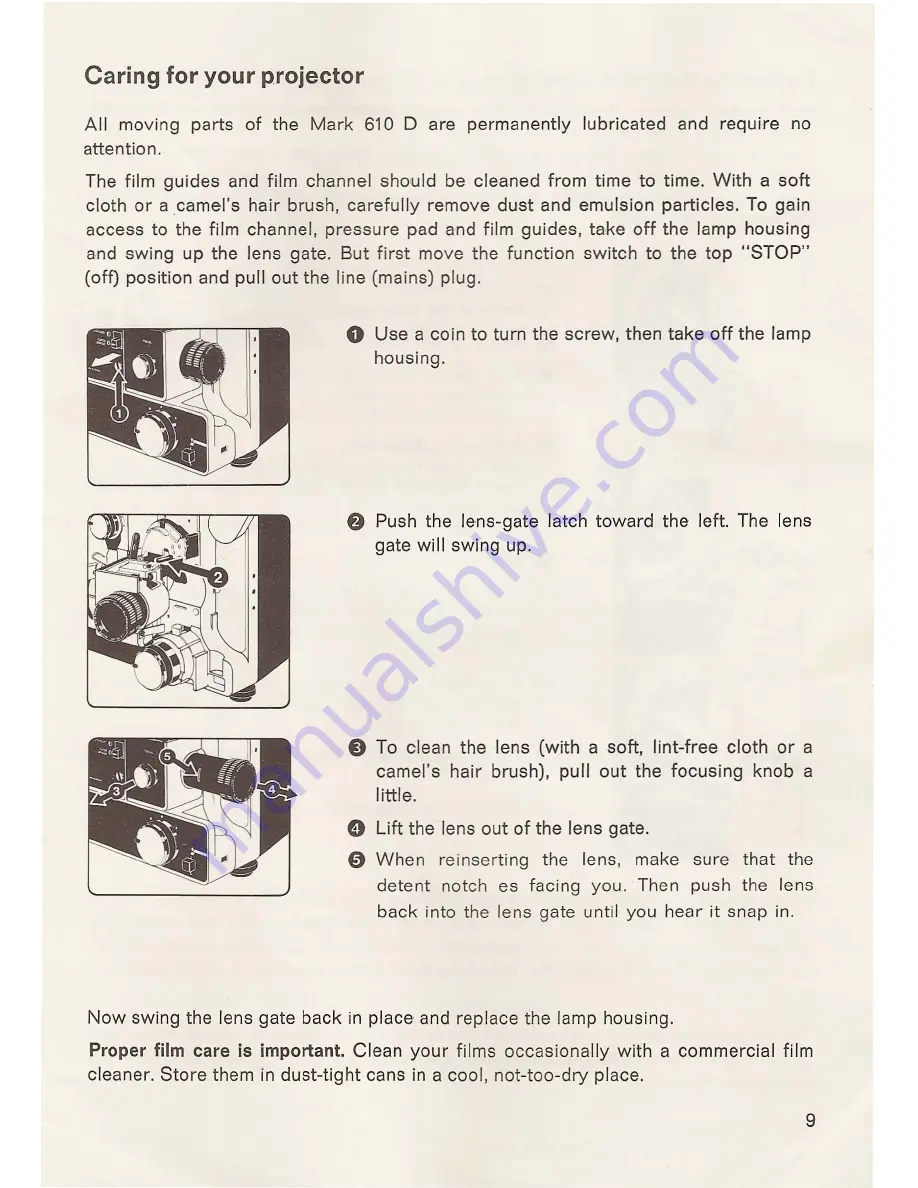 Eumig MARK 607D User Manual Download Page 10