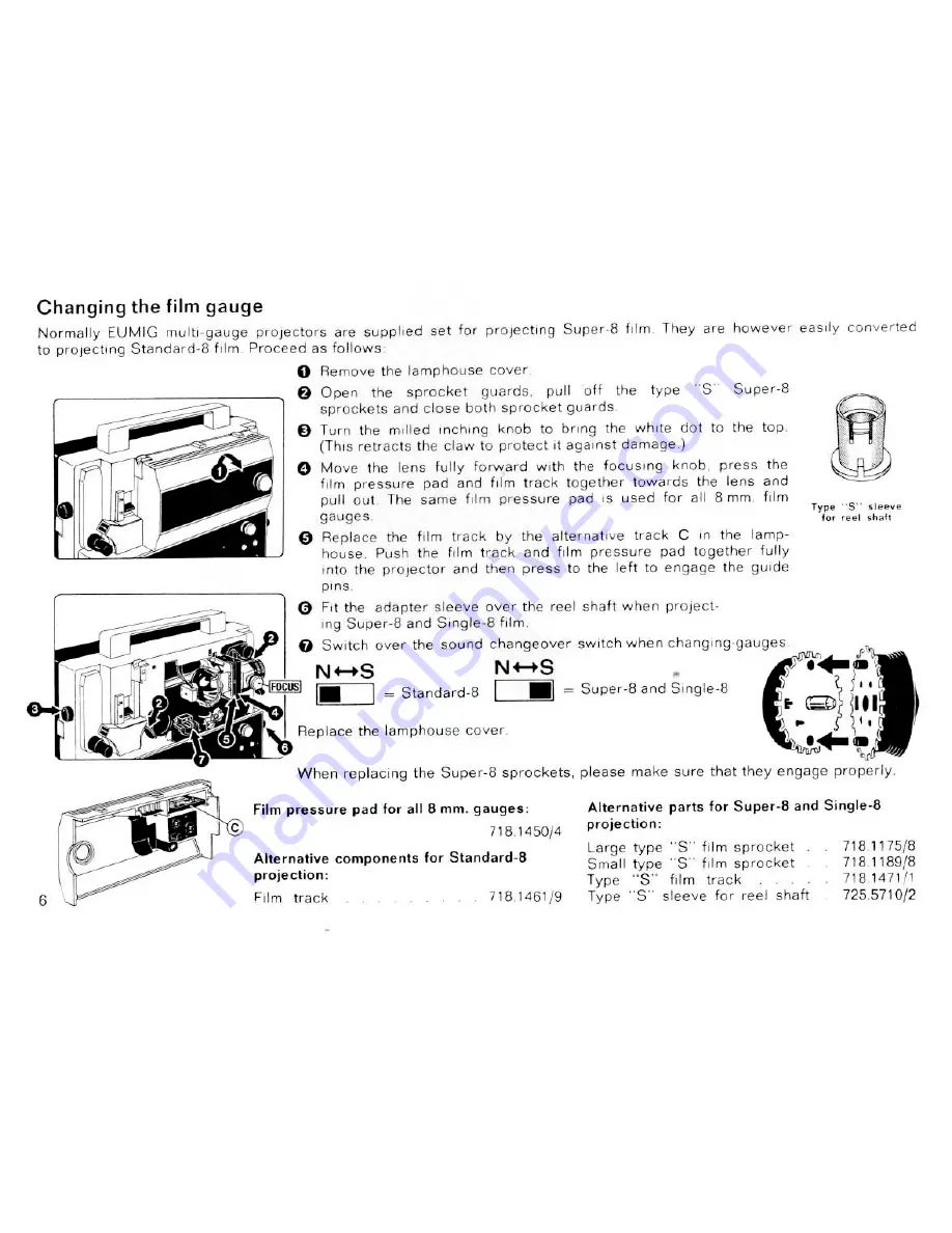 Eumig MARK S 802 User Manual Download Page 6