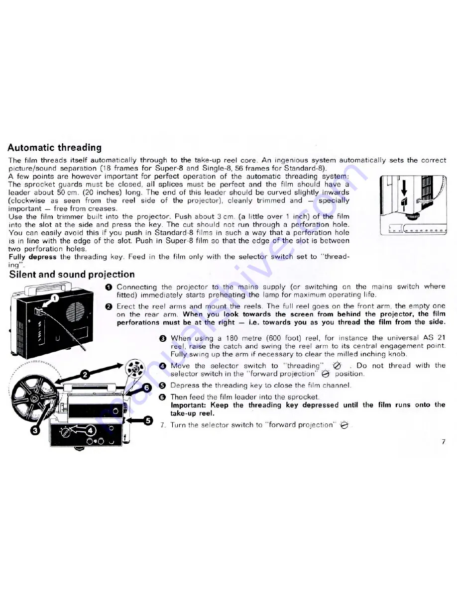 Eumig MARK S 802 User Manual Download Page 7