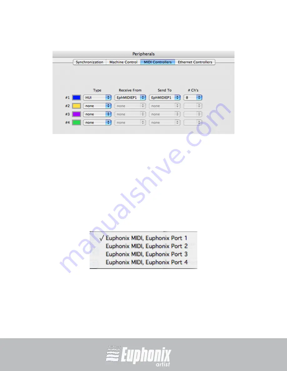 Euphonix EuCon Setup Manual Download Page 28