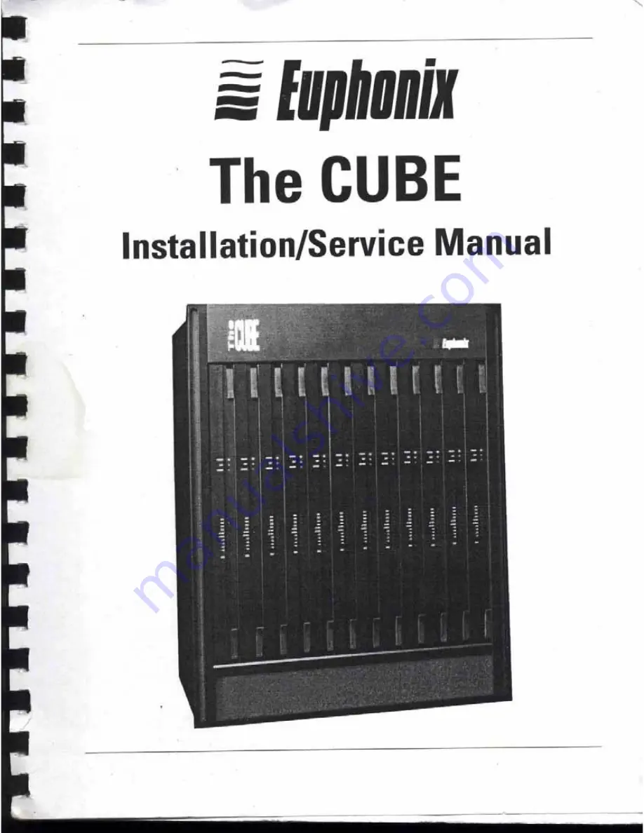 Euphonix The CUBE Service Manual Download Page 1