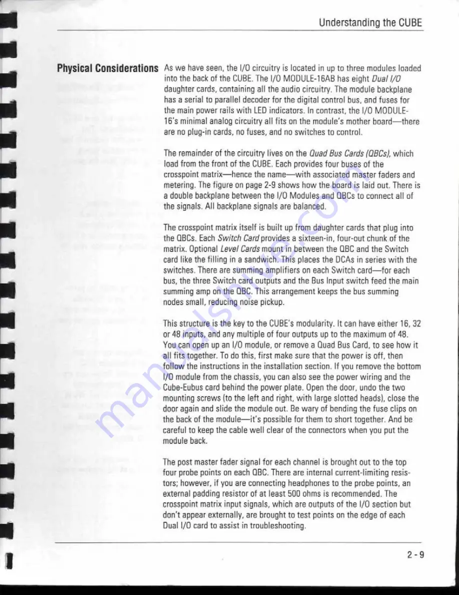 Euphonix The CUBE Service Manual Download Page 16