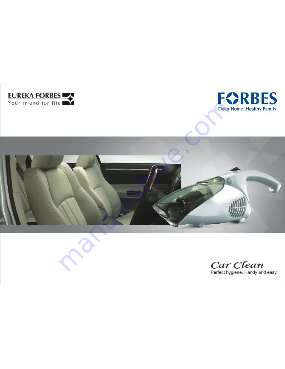 Eureka Forbes Forbes Скачать руководство пользователя страница 1