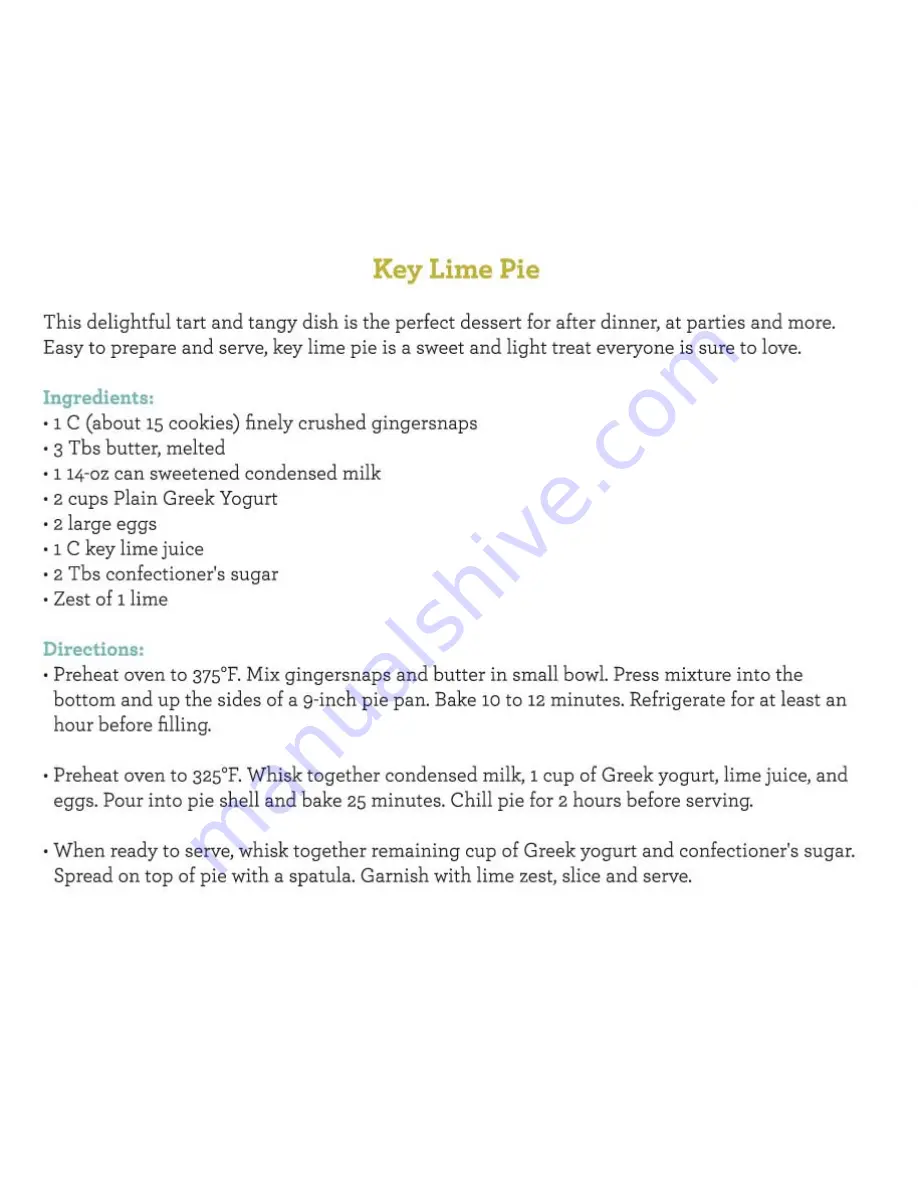 Euro Cuisine GY60 Instruction Book Download Page 12