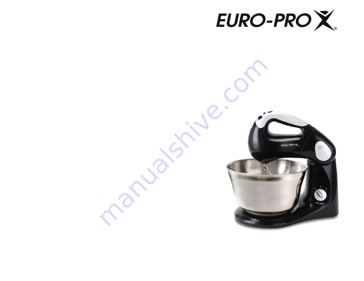 Euro-Pro EP585L Owner'S Manual Download Page 1