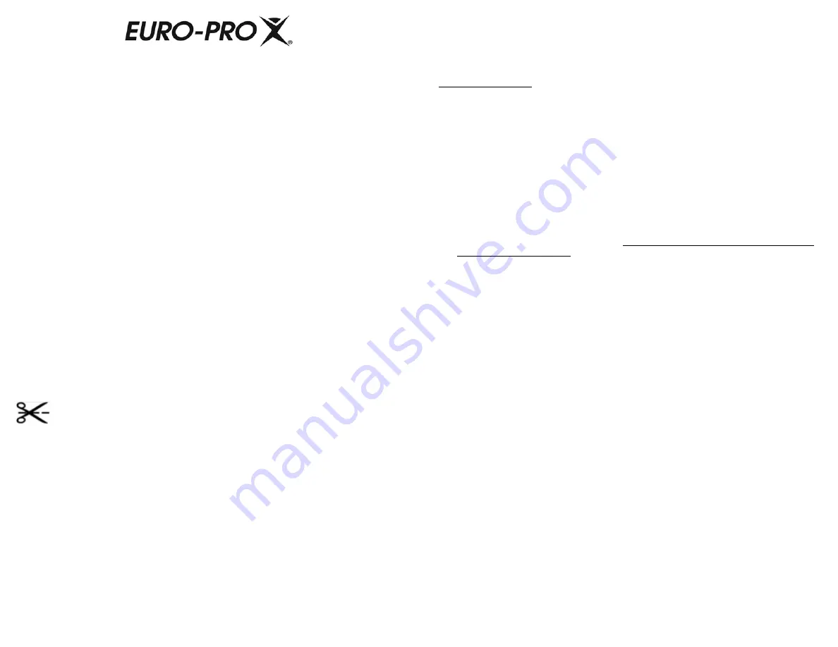 Euro-Pro Shark UV610BL Owner'S Manual Download Page 14