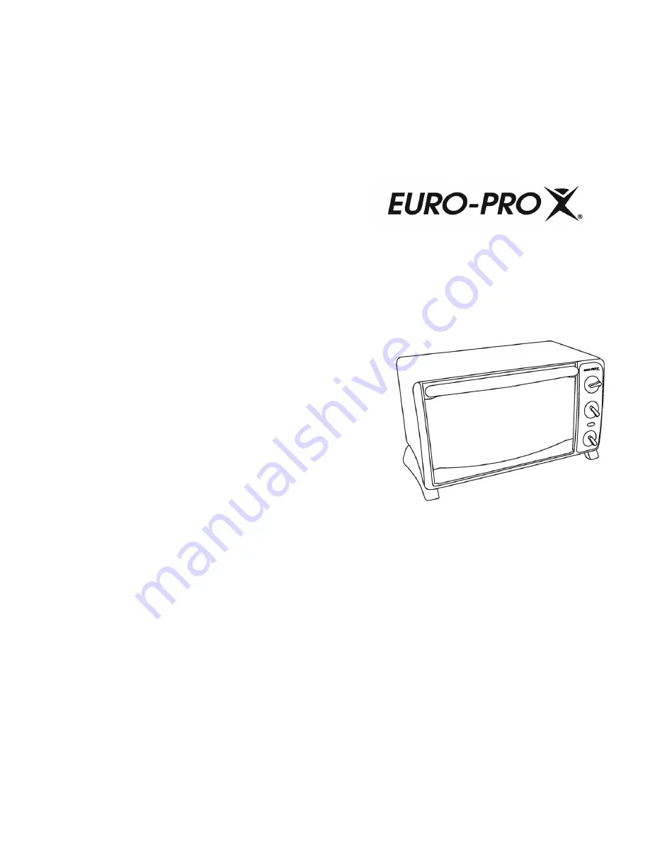 Euro-Pro TO283 Owner'S Manual Download Page 1