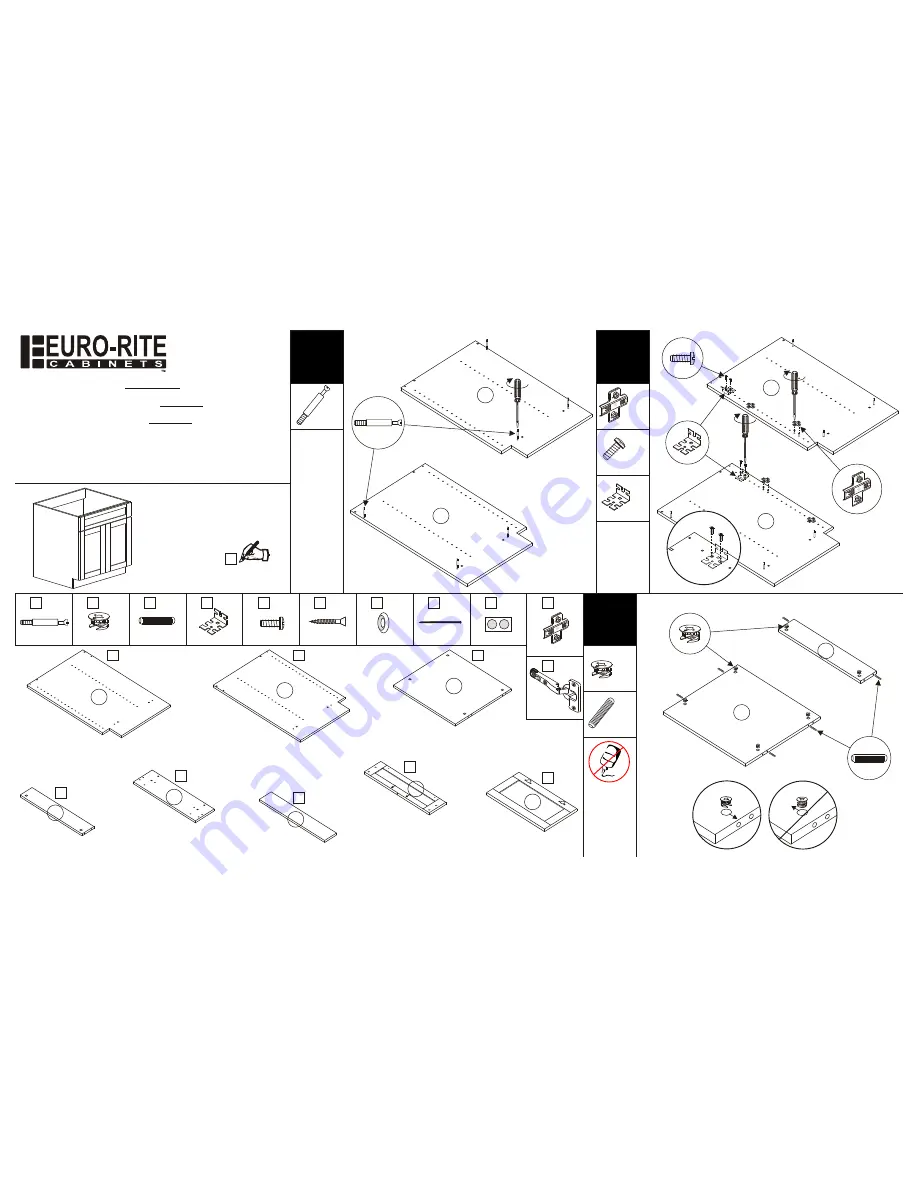 Euro-Rite Cabinets Vanity Sink Cabinet Скачать руководство пользователя страница 1