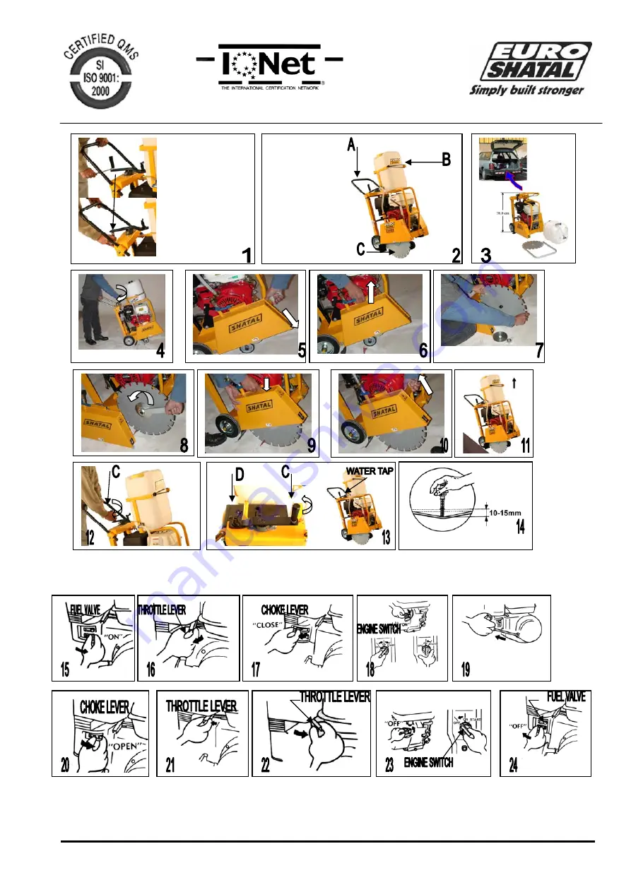 Euro Shatal CS-454M Operating Instructions/Spare Parts List Download Page 9