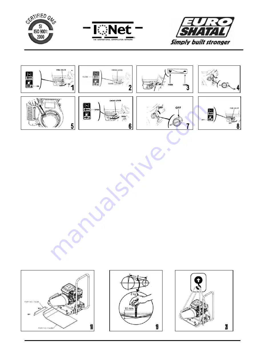 Euro Shatal PC1214 Operating Instructions/Spare Parts List Download Page 13