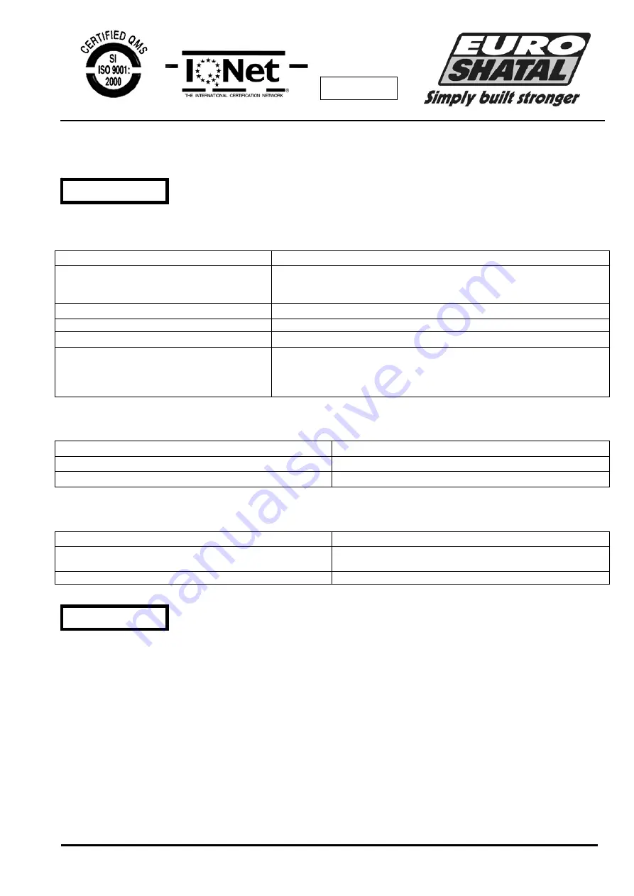 Euro Shatal TS301 Operating Instructions/Spare Parts List Download Page 11