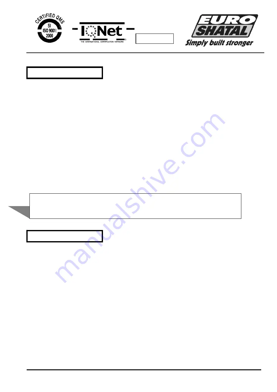 Euro Shatal TS301 Operating Instructions/Spare Parts List Download Page 15