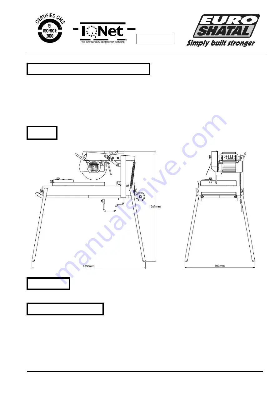 Euro Shatal TS301 Operating Instructions/Spare Parts List Download Page 18