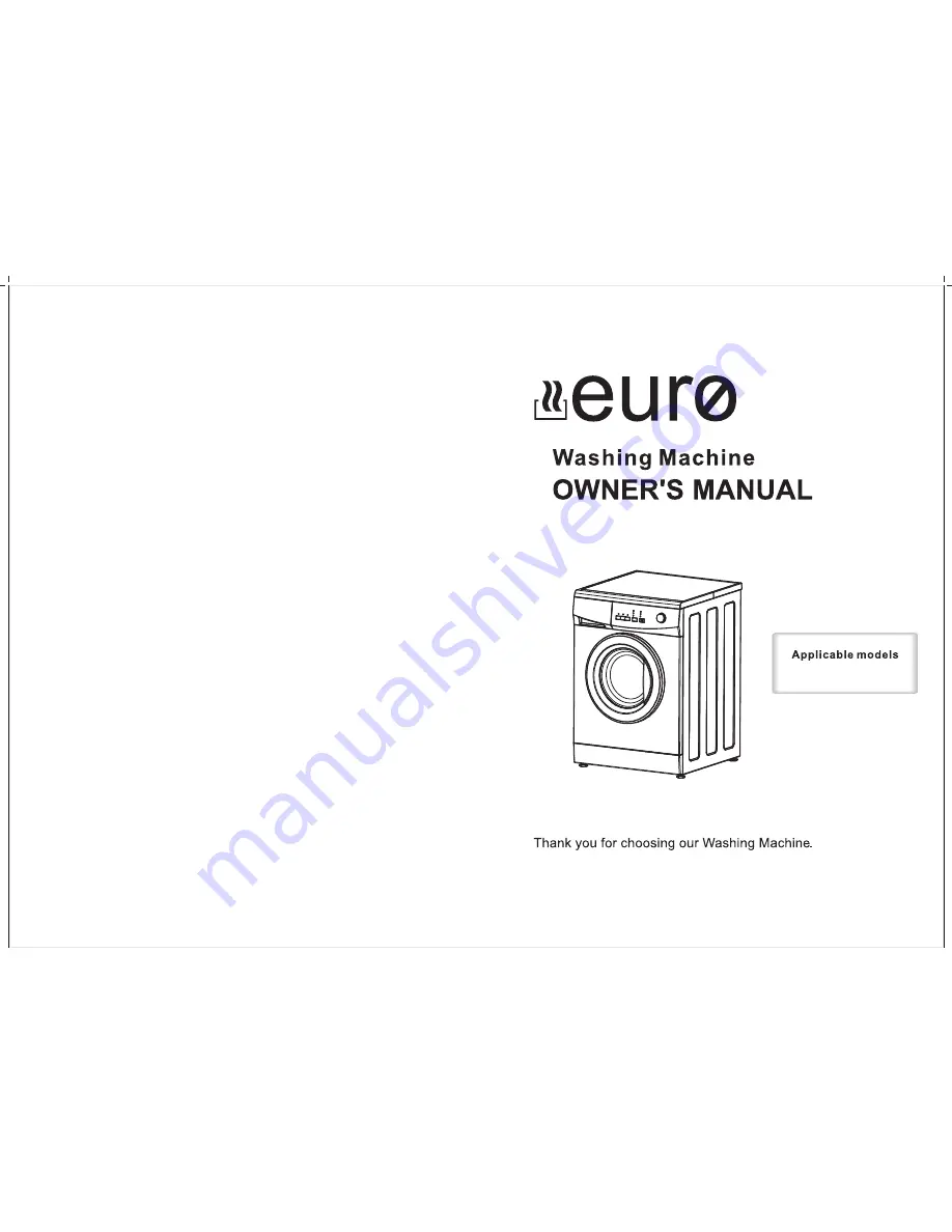 EURO EFL6KWH Owner'S Manual Download Page 1