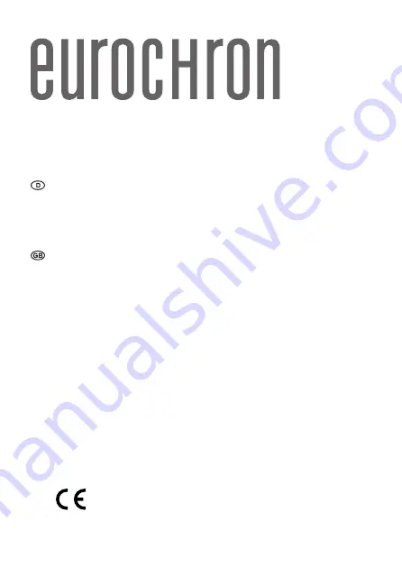 Eurochron 2127369 Operating Instructions Manual Download Page 1