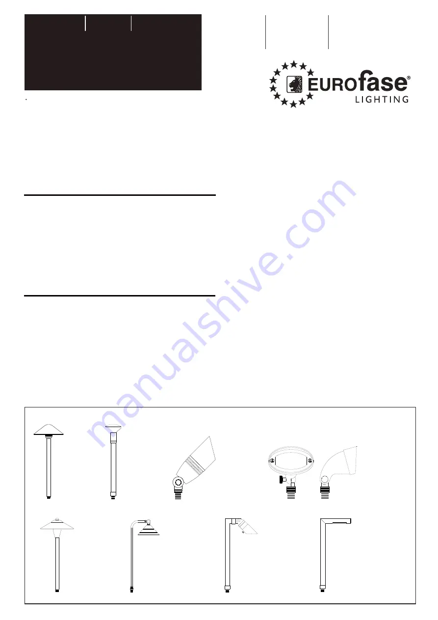 Eurofase Lighting 31926-010 Скачать руководство пользователя страница 1