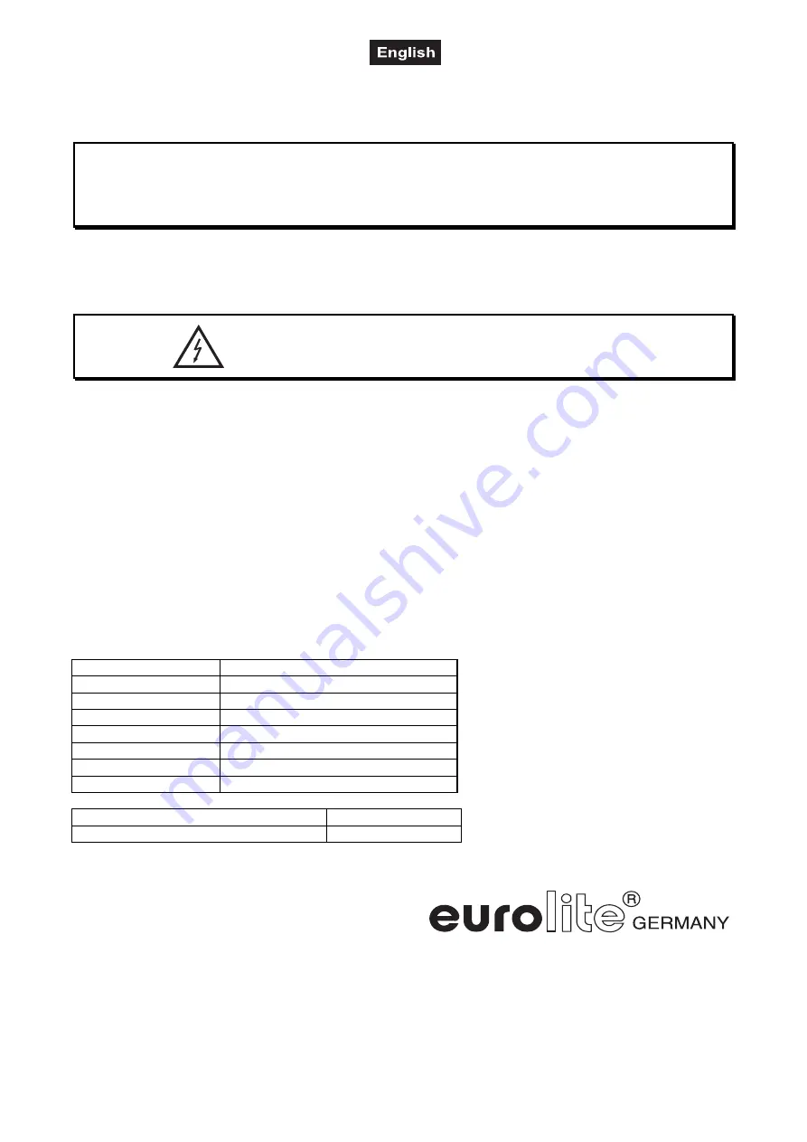 EuroLite 50125050 User Manual Download Page 11