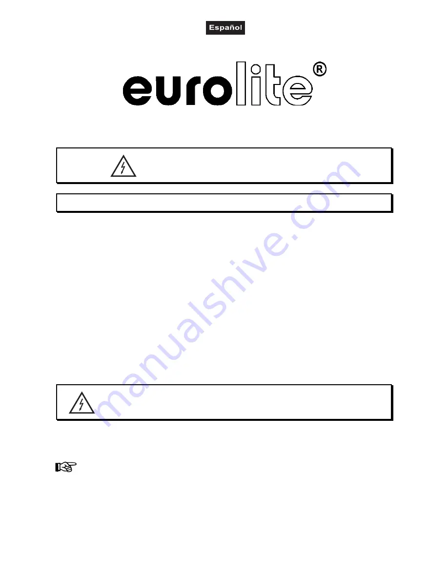 EuroLite BLACK FLOODLIGHT UV-Spot User Manual Download Page 25