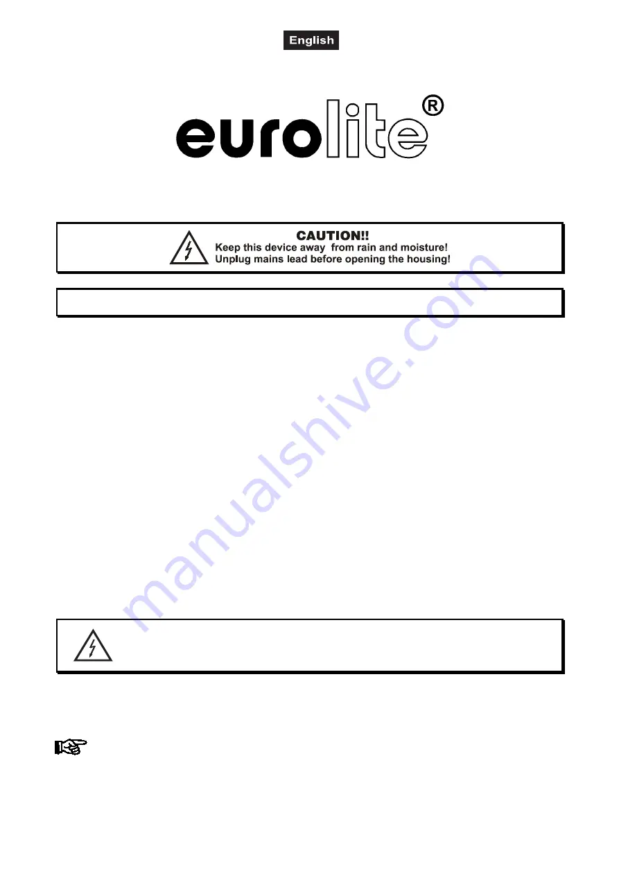 EuroLite CLS-82 User Manual Download Page 15