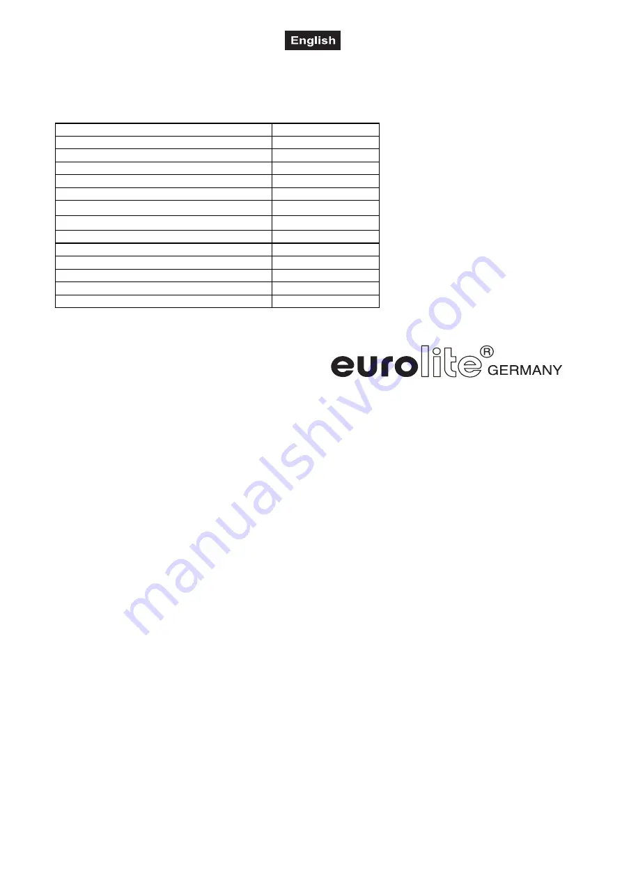 EuroLite CLS-82 User Manual Download Page 24