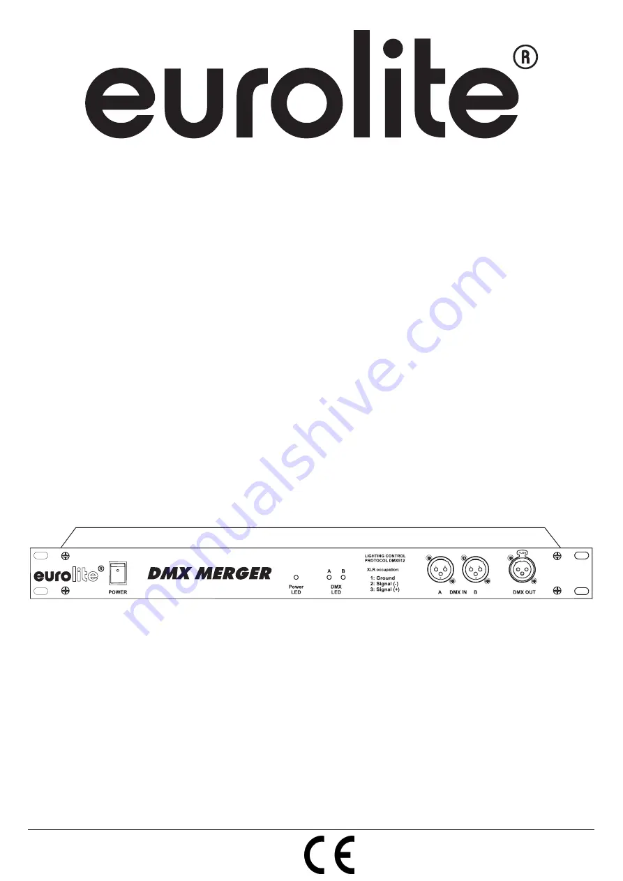 EuroLite DMX Merger User Manual Download Page 1