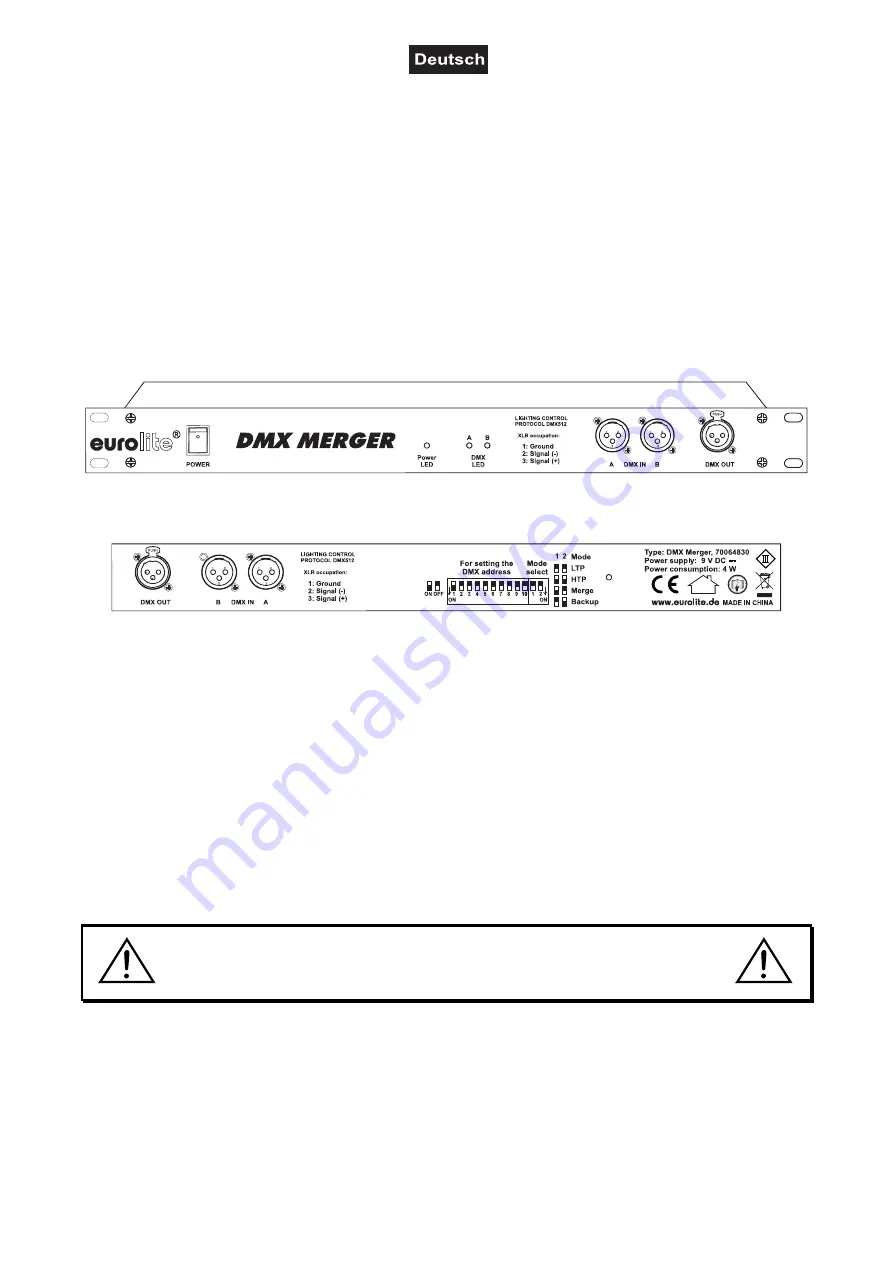 EuroLite DMX Merger User Manual Download Page 5